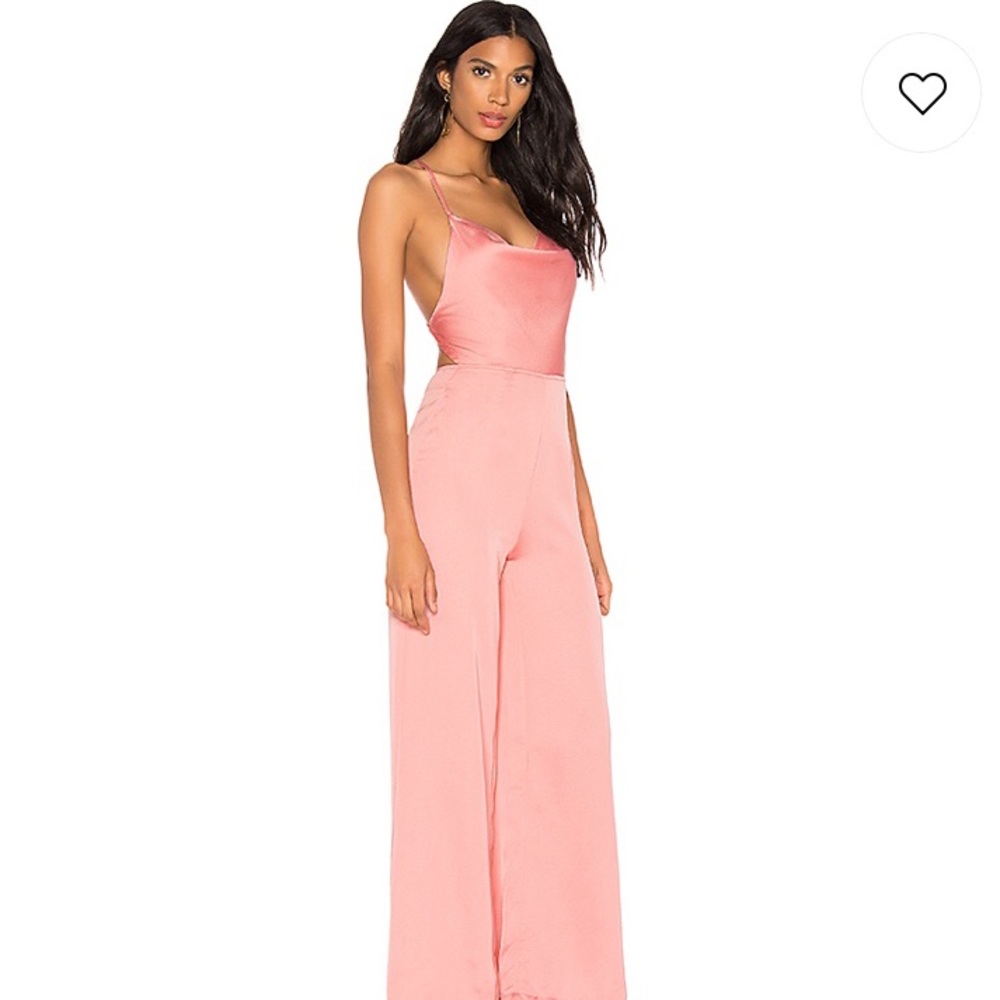 Karoline Cowl Neck Jumpsuit in Blush - Picture 4 of 8
